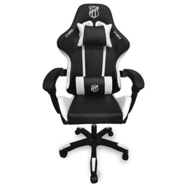 Imagem de Cadeira Gamer GT Vozão Goldentec Reclinável 135° Escudo Bordado Ceará Sporting Club - Produto Oficial