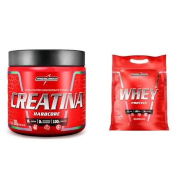 Imagem de Kit Integralmédica Creatina Monohidratada 300g + Hipercalórico Nutri Whey Protein Pouch 900g Baunilha