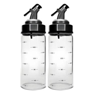 Imagem de Kit 2 Garrafa para Azeite e Vinagre com Bico Dosador Galheteiro Vidro 