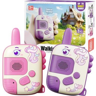 Imagem de Walkie Talkies Unicórnio para Meninas - Pacote com 2 - Brinquedo para 