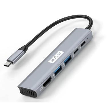 Imagem de NEXiLUX HUB universal tipo C 7 em 1 compatível com STEAM Deck, tablets e smartphones