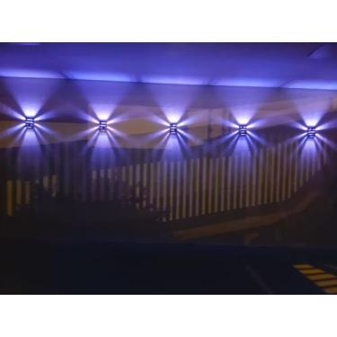 Imagem de Kit com 3 Arandela de Parede + Lente Colorida Com Lâmpada Led - Metais