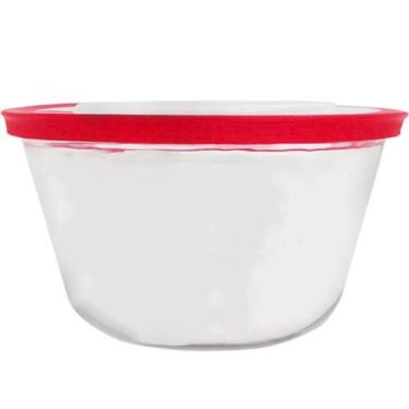 Imagem de Tigela de Vidro Temperado Pote Refratário Redondo 2,4L com Tampa Marin