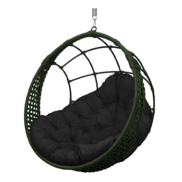 Imagem de Cadeira Balanço Ninho Suspenso em Corda Náutica Luxo
