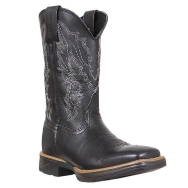 Imagem de Bota Masculina Preta Bico Quadrado Cow Way 37893