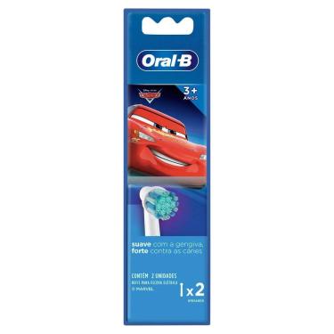 Imagem de Refil Escova Dental Elétrica ORAL-B Carros com 2 Unidades
