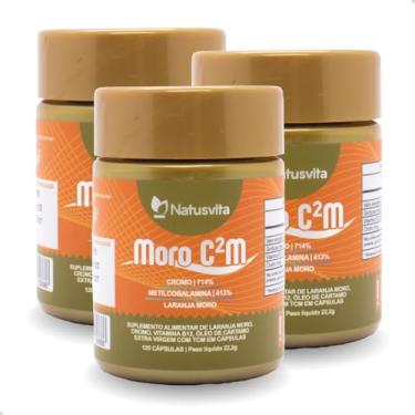 Imagem de Moro C2M (Laranja Moro + Óleo de Cártamo + Metilcobalamina + Picolinato de Cromo + TCM) (3 und. 360 cápsulas)