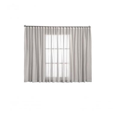 Imagem de Cortina Linho Tecido 4,00x2,80 Para Trilho Suíço Branco