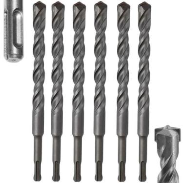 Imagem de Broca Vídea Fura Parede Concreto 6Mm X 160Mm Sds Plus 06 Un - Fertak