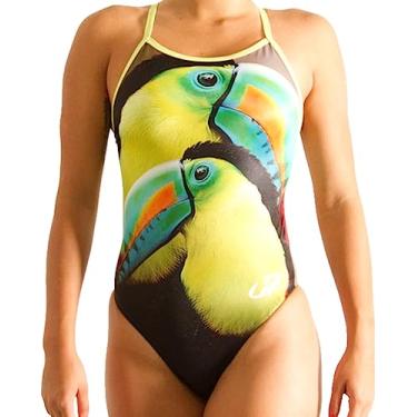 Imagem de Maiô Feminino Duramax Arara Hammerhead Natação Hidroginástica