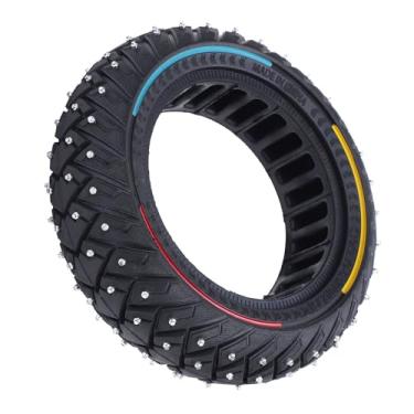 Imagem de Pneus de Scooter Elétrica, Material de Borracha, Absorção de Choque de Favo de Mel, Parafusos Não Deslizantes, Uso de Neve Fora da Estrada