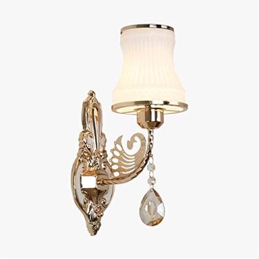 Imagem de HOSETEON Luminária de parede europeia moderna europeia ferro led cryal ornamento pendurado vidro abajur g sala corredor aircase luzes de parede bar café dezembro parede sconce, parede l
