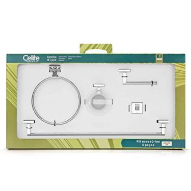 Imagem de Kit de Acessórios para banheiro com 5 Peças Up - Celite