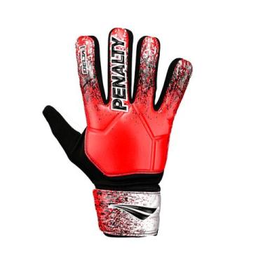 Imagem de Luva de Goleiro Penalty Delta 1 XXIII Unissex, Vermelho, Preto, Prata,