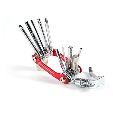 Imagem de 11 Em 1 Ferramentas de Reparo de Bicicleta Ferramenta Multi-ferramenta, Kit de Dobramento de Bolso Portátil de Ciclismo Portátil Leve Com 7 Chave Hexadecimal para Emergência