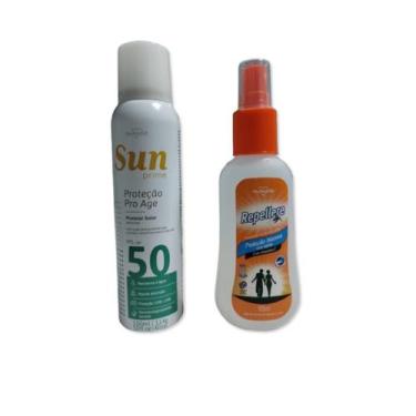 Imagem de Kit protetor solar spray fps 50 e Repelente spray 105 ml - my health