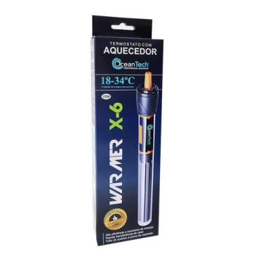 Imagem de Termostato Warmer X-6 25 W com Aquecedor Ocean Tech, 110V