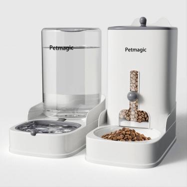Imagem de Conjunto de tigelas de comida e água Petmagic de 4,4 L com alimentador automático para gatos