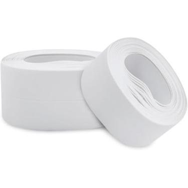 Imagem de Fita De Vedação Impermeável 3m Veda Fresta Para Vedar Porta Janela De Vidro (Branco)