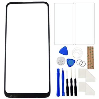 Imagem de FainWan Substituição de lente do painel externo de vidro frontal + kit de ferramentas de reparo OCA compatível com Motorola Moto One Fusion+ Plus XT2067 XT2067-1 XT2067-2 PAKF0002IN adesivo preto de