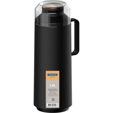 Imagem de Garrafa Termica Exata Preto 1 Litro Tramontina Original, 1L, Preto