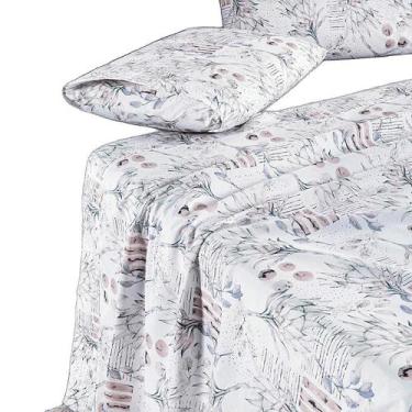 Imagem de Jogo Cama Lençol Casal e Percale 200 Fios 4 Peças - Casa Show Enxovais