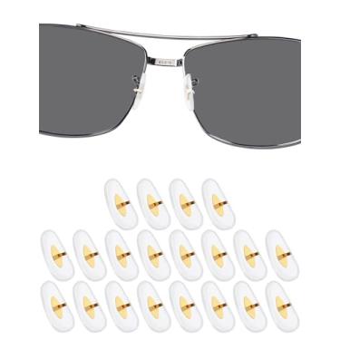 Imagem de DROGO 10 pares de almofadas de nariz de substituição de silicone macio para nariz RayBan RB3025/RB3026/RB3044/RB3445/RB3516/RB3354/RB3478 óculos/óculos de sol, antiderrapante, não irrita a pele