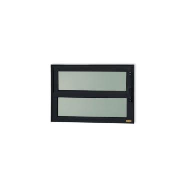 Imagem de Janela De Aluminio Basculante Elite Vidro Boreal 40cm X 100cm Brimak Preto
