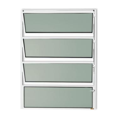 Imagem de Basculante Master Vidro Boreal 80cm X 40cm Brimak Branco