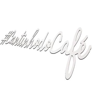 Imagem de Placa Decorativa #cantinhodocafé Branco Mdf