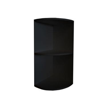 Imagem de Cantoneira Nicho Prateleira Armário De Canto Multiuso Cozinha Preto Laca