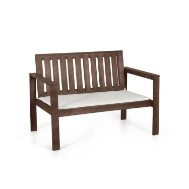 Imagem de Banco 2 Lugares Com Almofada Orquídea Nogueira