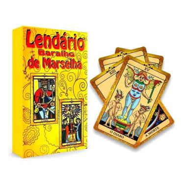 Imagem de Tarot Tarô De Marselha C/ Manual Explicativo Arcanos Maiores - Casa da