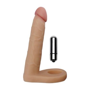Imagem de Anel Companheiro 15,5cm Bege Com Vibro 10 Velocidades - Lovetoy - Bege