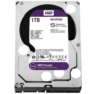 Imagem de HD Interno 1TB SATA III 64MB Purple WD10PURZ Western Digital