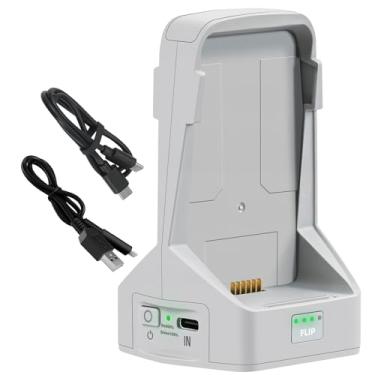 Imagem de LYONGTECH Carregador De Bateria Duplo 45 W Com Armazenamento Para Drone Dji Flip, Hub Carregamento Bidirecional, Acessórios Carregar 2 Baterias