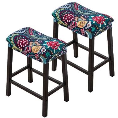 Imagem de Bifaunvogel Capa Retangular Para Banco De Bar, Conjunto Com 2 Capas Elásticas Estampadas Bancos Altos, Protetor Assento Sela, Sem Encosto Cozinha #13