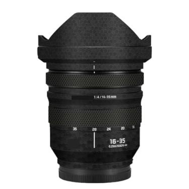 Imagem de Adesivo de lente de câmera revestimento protetor de corpo película protetora decalque skin para Panasonic Lumix S 16-35mm F4 16 35 F 4 (favo de mel preto)