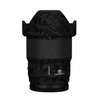 Imagem de Película protetora de lente de câmera película protetora de vinil adesivo premium para Panasonic Lumix S 35 mm F1.8 decalque fotográfico 35 1.8 (Shadow Camo Black)
