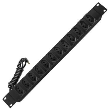 Imagem de Régua de Tomadas de Energia Com 12 Saídas 20A  Para Racks Padrão 19" N