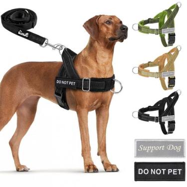 Imagem de Arnês para cães SlowTon No Pull com coleira para cães de médio porte