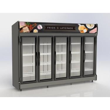 Imagem de Expositor Vertical Conservex AS5E Borracha 5 Portas, 220V