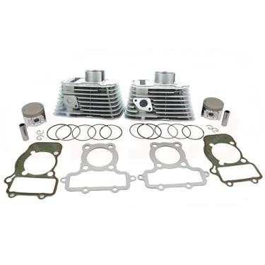 Imagem de Kit de motocicleta de motocicleta de 49 mm de extremidade superior adequado para yamaha virago xv250 qian jiang qj250-h qj250-l qj250-j keeway cruzador 250 2v