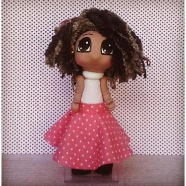 Imagem de Boneca Preta em Porcelana Fria - Os Grashis