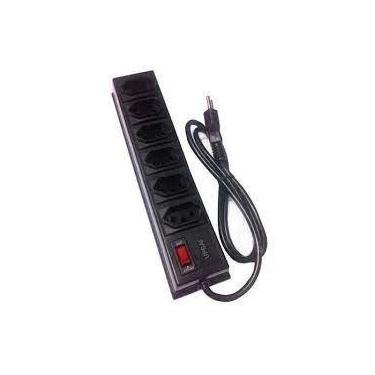 Imagem de Filtro De Linha 6 Tomadas Case De Plástico Upsai FL-6T