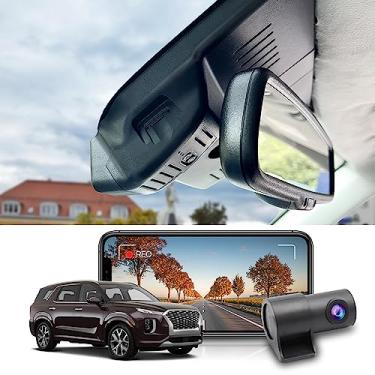 Imagem de Fitcamx Frente 2160P+Traseiro 1080P Dash Cam Adequada para Hyundai Palisade 2020-2022 (Part No#S8000), OEM Olhar, DUAL HD Vídeo, Incorporado WiFi&APP, Loop Gravação, G-Sensor, Plug&Play, 128GB Cartão