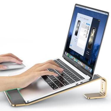 Imagem de LOXP Suporte Ergonômico de Alumínio para Laptop, Suporte de Pulso, Compatível com Laptops de 9.3 a 17.3 Polegadas (MacBook, Lenovo, Dell, Asus, HP, Chromebook)