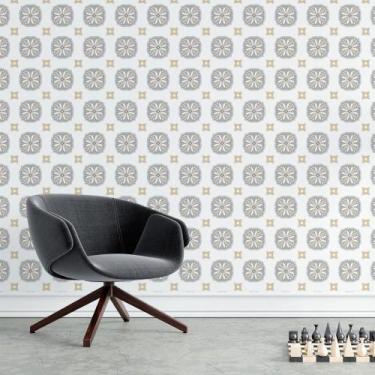 Imagem de Papel de Parede Adesivo Azulejo Neutro N015175 0,58x3,00M - Adesivo BR