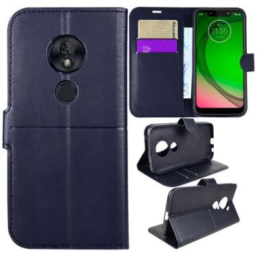 Imagem de Capa Carteira + Película De Câmera Moto G7 Play XT1952 5.7 - Cell In P