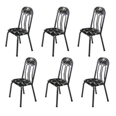 Imagem de Kit com 06 Cadeiras 105x50cm Paris - Tubulares Gol